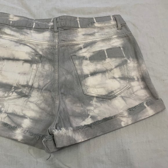 🌼 FOREVER 21 LOS ANGELES WOMENS DISTRESSED JEANS SHORTS SIZE 31 🌼 - Picture 7 of 7